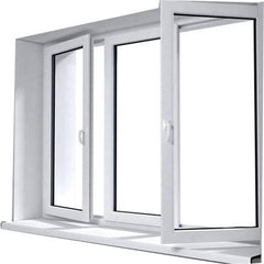 48 x 48 aluminium profile framed casement window with tinted glass on China WDMA