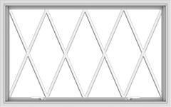 WDMA 48x30 (47.5 x 29.5 inch) White uPVC Vinyl Push out Awning Window without Grids with Victorian Grills