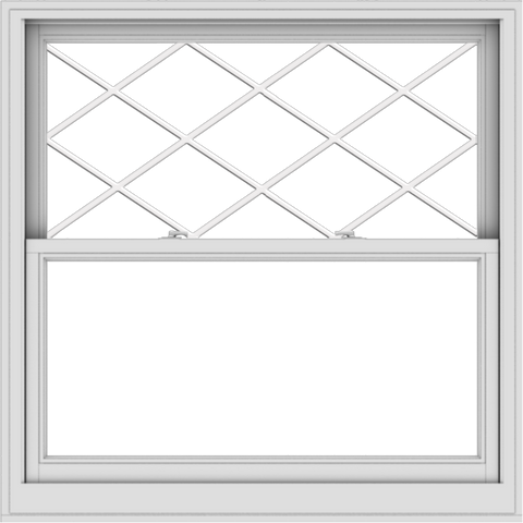 WDMA 48x48 (47.5 x 47.5 inch)  Aluminum Single Double Hung Window with Diamond Grids