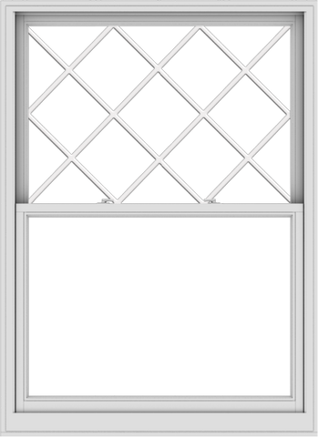 WDMA 48x66 (47.5 x 65.5 inch)  Aluminum Single Double Hung Window with Diamond Grids