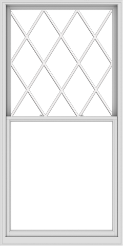 WDMA 48x96 (47.5 x 95.5 inch)  Aluminum Single Double Hung Window with Diamond Grids