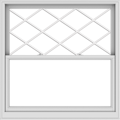 WDMA 54x54 (53.5 x 53.5 inch)  Aluminum Single Double Hung Window with Diamond Grids