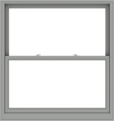 WDMA 54x57 (53.5 x 56.5 inch)  Aluminum Single Double Hung Window without Grids-1