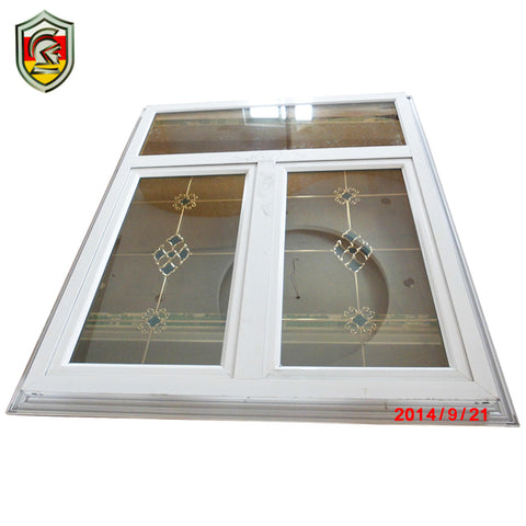 5mm double tempered glass powder coated white aluminium frame casement industrial windows on China WDMA