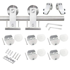 6.6ft Heavy Duty Sliding Barn Door Hardware Kit Simple and Easy to Install on China WDMA