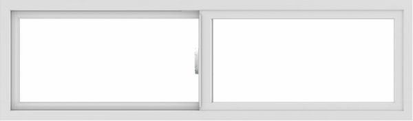 WDMA 60x18 (59.5 x 17.5 inch) Vinyl uPVC White Slide Window without Grids Interior