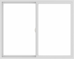 WDMA 60x48 (59.5 x 47.5 inch) Vinyl uPVC White Slide Window without Grids Interior