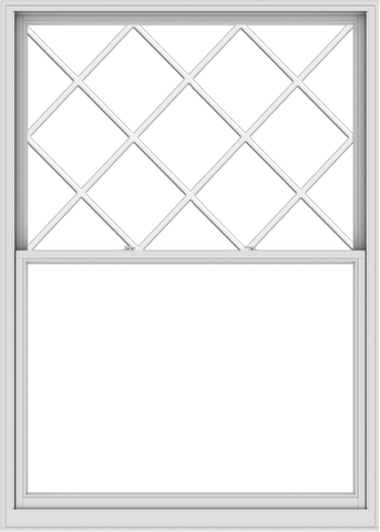 WDMA 60x84 (59.5 x 83.5 inch)  Aluminum Single Double Hung Window with Diamond Grids