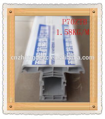 70mm 6chamber cheap price casement popular style pvc profile window