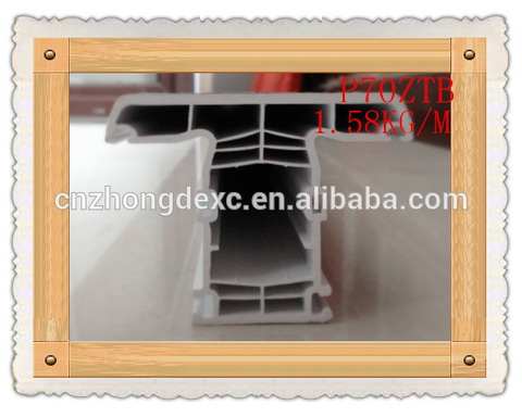 70mm 6chamber cheap price casement popular style pvc profile window