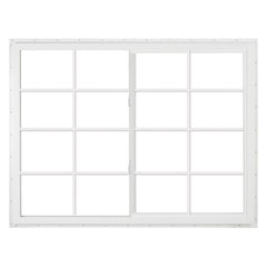 72x48 White Color Vinyl Pvc Sliding Window