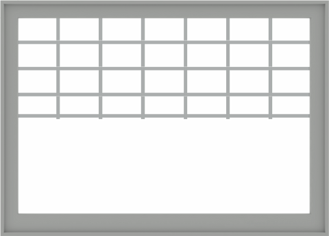 WDMA 72x52 (71.5 x 51.5 inch) Gray Aluminum Picture Window