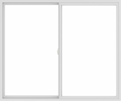 WDMA 72x60 (71.5 x 59.5 inch) Vinyl uPVC White Slide Window without Grids Interior