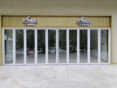 Classic Series Thermal Break Aluminum Heavy Duty Bi-Fold Glass Door on China WDMA