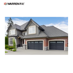 Warren 9x6 6 Black Garage Door With Frosted Glass for House