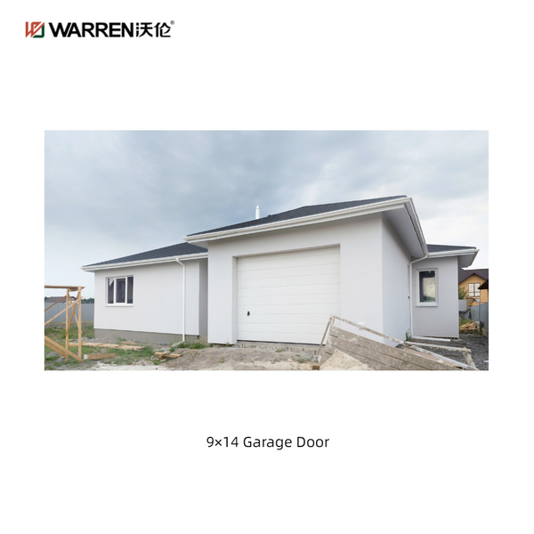 Warren 9x14 Black and Glass Garage Door With Windows for Home