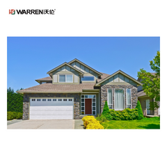 Warren 9x6 6 Black Garage Door With Frosted Glass for House