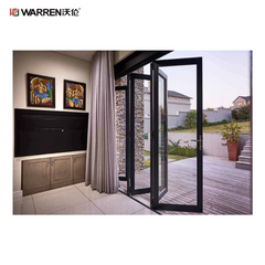 11ft Bifold Door Folding Patio Doors With Glass In Stock