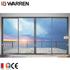 Aluminum kitchen cabinet sliding folding door glass slide windows doors system