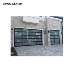 Warren 7x10 Garage Doors Black With Windows Glass Roller Door