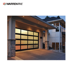 Warren 8x10 Black Double Garage Door With Windows for House