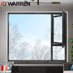 Modern design low-e glass aluminum french window