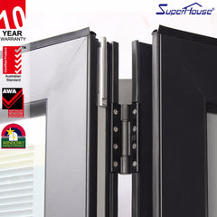 AAMA standard exterior aluminum folding glass door with flush sill design on China WDMA