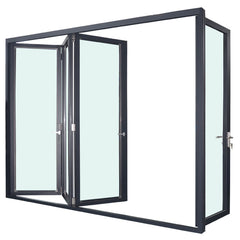 AS/NZS2047 AS/NZS2208 & AS/NZS1288 standard aluminum bi folding glass bathroom door with blind on China WDMA