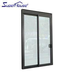 AS2047/AAMA/CSA Certified slim frame double glass aluminium exterior 3 tracks sliding stacker door on China WDMA