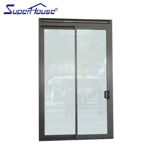 AS2047/AAMA/CSA Certified slim frame double glass aluminium exterior 3 tracks sliding stacker door on China WDMA