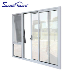 AS2047/AAMA/CSA Standard hot sale new design aluminium Patio sliding Glass door with double glass on China WDMA