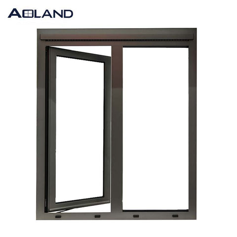 AS2047 aluminium metal structural frame double glazed casement windows design customized size and color on China WDMA