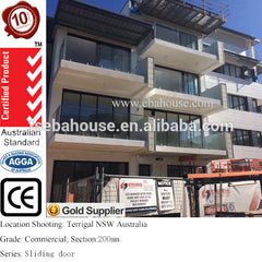 AS2047 slim sliding door with aluminium window frames EBAHOUSE double glazed australian standard windows on China WDMA