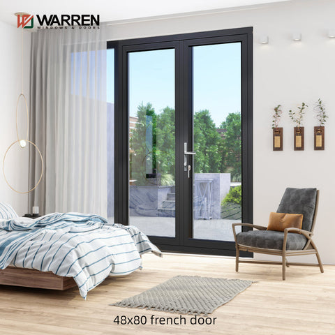 Warren Exterior French Doors Outswing 48 x 80 with Internal Glazed