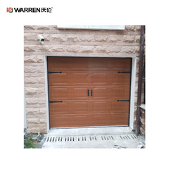 Warren 9x9 Glass Folding Garage Doors With Black Aluminum Door