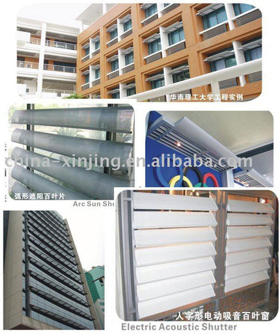 Acoustic aluminum sun shutter/sun louver/window shades