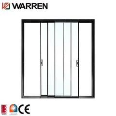 Sliding aluminum glass garage door modern waterproof slide fold door