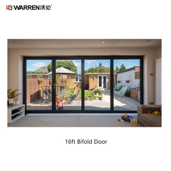 16ft Bifold Door Aluminum Exterior Folding Glass Door