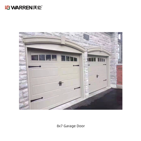 Warren 8x7 Glass Garage Door Garage With Black Doors