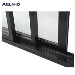 Aluminium 3 panel sliding door with bi fold screen on China WDMA