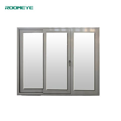 Aluminium 3 panel sliding glass door on China WDMA