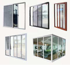 Aluminium Frame Powder Coating Aluminum Sliding Window with Tempered Glass on China WDMA