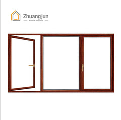 Aluminium Frame Tempered Glass Swing Window on China WDMA