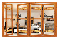 Aluminium Window and Doors Aluminium Double Glass Folding Door on China WDMA