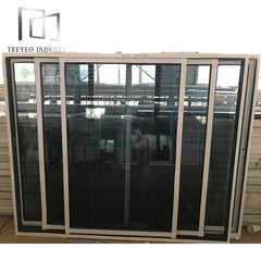Aluminium brown color sliding door and window frames cost on China WDMA