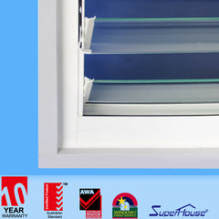 Aluminium frame tempered singled glass louver window on China WDMA