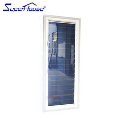 Aluminium frame tempered singled glass louver window on China WDMA