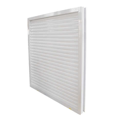 Aluminium louver blade shutter window/louver window with exhaust fan on China WDMA