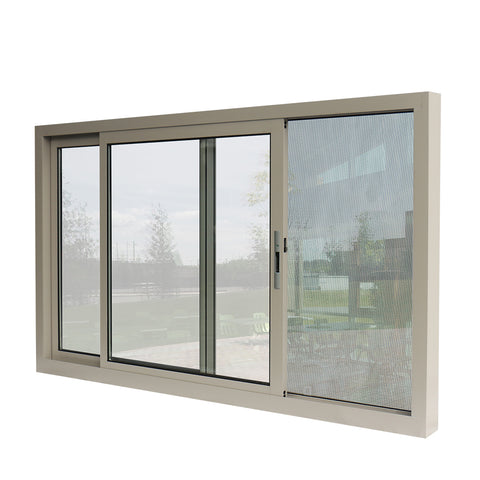 Aluminium sliding window frame / price of aluminium sliding window bathroom small window double glazed on China WDMA