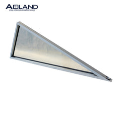 Aluminium thin frame triangle glass window sample company on China WDMA